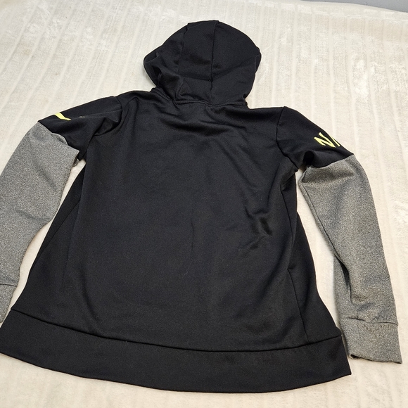Nike Dri Fit Black, Grey, Neon Green Zipup Sweater - Picture 14 of 14